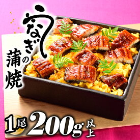 【ふるさと納税】うなぎの蒲焼1尾（計200g以上）『1〜2ヶ月前後でお届け！！』 鰻 たれ 山椒.ZF120