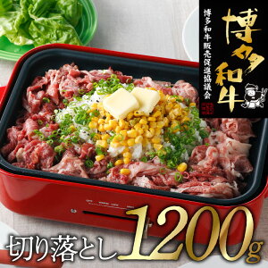 【ふるさと納税】博多和牛切り落とし(1,200g) 国産 黒毛和牛.B342