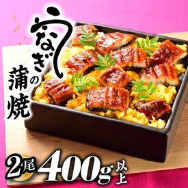 【ふるさと納税】うなぎの蒲焼2尾（計400g以上）『1〜2ヶ月前後でお届け！！』 鰻 たれ 山椒.ZH151