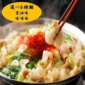 【ふるさと納税】訳あり！博多もつ鍋2人前と辛子明太子（切子）1個セット（選べる種類）【もつ鍋・醤油味】【もつ鍋・味噌味】【辛子明太子】