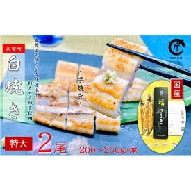 【ふるさと納税】国産うなぎ白焼2尾（計400〜500g）.AF095