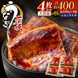 【ふるさと納税】うなぎ蒲焼き（約100g×4Pセット）.AA277