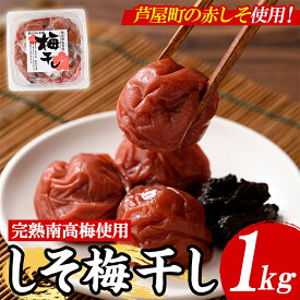 【ふるさと納税】梅干し しそ漬け(1kg) 梅 うめ 梅干し うめぼし 梅干 ウメボシ 紫蘇 シソ ごはんのお供 完熟南高梅 赤しそ おにぎり おむすび お弁当 漬物 お漬物 漬け物 加工食品 加工品 朝食 朝ごはん 朝ご飯 朝御飯【朝ごはん本舗】