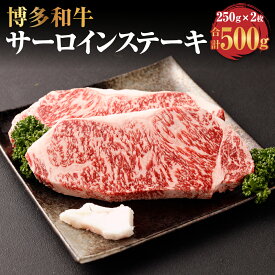 【ふるさと納税】博多和牛 サーロインステーキ 250g×2枚 合計500g サーロイン ステーキ 福岡県産 九州産 国産 和牛 牛肉 お肉 冷凍 送料無料