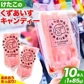 【ふるさと納税】アイス バー スイーツ フルーツ 果物 お菓子 冷凍 苺 あまおう 葛 けたこのくずあいすキャンディー 85g × 10本入 小竹町商工会《90日以内に出荷予定(土日祝除く)》福岡県 鞍手郡 小竹町 送料無料