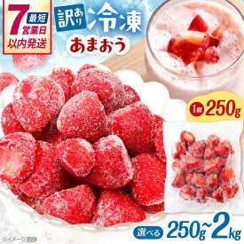 【ふるさと納税】【訳あり】福岡県産 冷凍あまおう 250g × 1個　桂川町/株式会社木村食品[ADCG137]