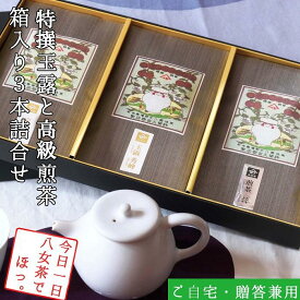 【ふるさと納税】許斐本家14代目おススメの特撰玉露と特撰煎茶、特上煎茶の化粧箱入り3本詰合せ【八女茶老舗　創業300年余】（ギフト対応） | 楽天ふるさと 納税 取り寄せ 銘茶 福岡銘茶 お取り寄せ 茶 お茶 おちゃ 人気 おすすめ ソフトドリンク 飲料 常温 送料無料