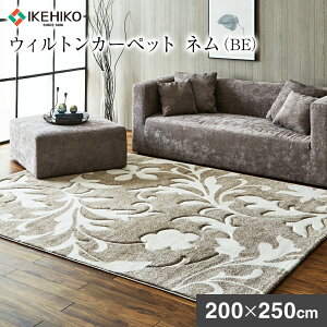 【ふるさと納税】ウィルトンカーペット ネム 200×250cm BE イケヒコ・コーポレーション AA451