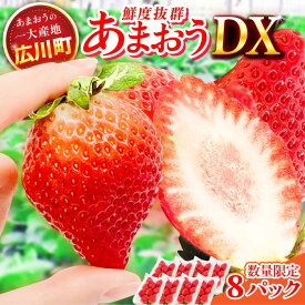 【ふるさと納税】【★先行予約★　2026年2月より発送】あまおうDX等級 4ケース（270g×8パック）　広川町 / JAふくおか八女農産物直売所どろや[AFAB005]