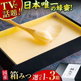【ふるさと納税】【選べる箱数】【先行受付 令和7年12月より発送】箱みつ 1箱〜3箱 はちみつ 蜂蜜 ハチミツ 広川町 / 株式会社九州蜂の子本舗[AFAI011]