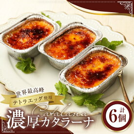 【ふるさと納税】 世界最高峰 テトラエッグ の 濃厚 カタラーナ 95g×6 キャラメリゼ デザート お菓子 菓子 洋菓子 冷凍 福岡県 香春町 送料無料