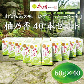 【ふるさと納税】元祖 ゆず ごしょう 柚乃香 40本セット [a8017] 柚乃香本舗 【返礼品】添田町 ふるさと納税