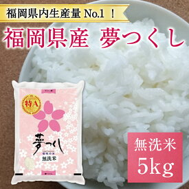 【ふるさと納税】令和6年産 福岡県産夢つくし無洗米5kg(5kg×1) [a7193] 株式会社 藤食糧 【返礼品】添田町 ふるさと納税