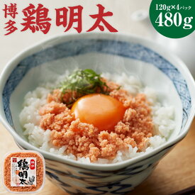 【ふるさと納税】博多 鶏明太 4個 セット120g×4パック 合計480g 明太子 鶏 加工品 とりめんたい ご飯のお供 福岡県 送料無料