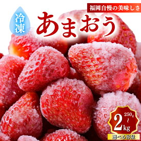 【ふるさと納税】値下げ！ ≪選べる≫冷凍あまおう小分け250g~2kg 福岡県 川崎町 冷凍 小分け いちご 福岡県産 苺 あまおう 苺 果物 スイーツ 数量限定 特別栽培 特産品 デザート フルーツ 博多