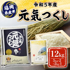 【ふるさと納税】福岡県産　元気つくし　12kg 米 ごはん ご飯 白飯 白米 白ごはん ゴハン 　3KB4-S