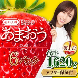 【ふるさと納税】テレビ 「ヒルナンデス」で紹介されました！ 【福岡県産 あまおう 】 訳あり グランデ 約270g前後× 6P いちご イチゴ 苺 博多 デザート 果物 くだもの フルーツ ジャム スムージー ケーキ に 先行予約 数量限定 TV紹介 人気 おすすめ 送料無料 3W13