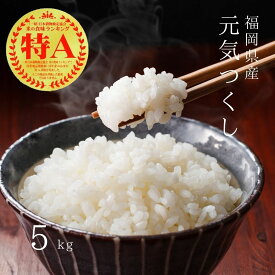 【ふるさと納税】【先行予約】【令和7年産】福岡県産 ブランド米 元気つくし 白米 5kg 吉富町/株式会社ゼロプラス[BGAA090] 米 こめ コメ お米 白米 ご飯 ごはん ライス 美味しい おいしい おすすめ 人気 5キロ 特A 一等米 国産 福岡 弁当 送料無料 ふるさと納税