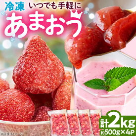 【ふるさと納税】【2026年4月以降順次発送】冷凍 あまおう苺 2kg (約500g×4袋) 吉富町/南国フルーツ株式会社[BGAG002] 人気 おすすめ