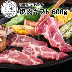 【ふるさと納税】お米育ち 錦雲豚 焼肉 食べ比べ セット 計600g 豚肉 ロース バラ 各300g ブランド豚 バーベキュー 上質 ギフト プレゼント 贈り物 オレイン酸 ウィンドレス豚舎 人気 おすすめ お取り寄せ 国産 冷凍 送料無料