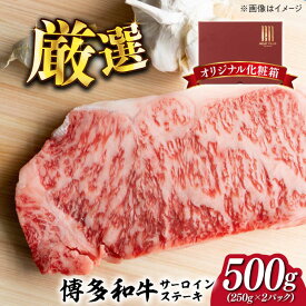 【ふるさと納税】【溢れる肉汁と濃厚な旨味】博多和牛 サーロイン ステーキ セット 500g(250g×2枚)《築上町》【株式会社MEAT PLUS】 20000円 2万円 [ABBP013]