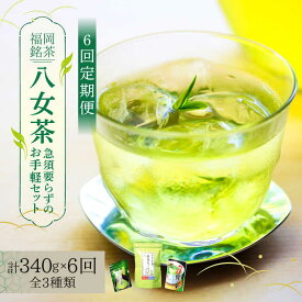 【ふるさと納税】【全6回定期便】福岡銘茶 八女茶 ティーバッグ付 急須要らずのお手軽セット（便利なチャック付）《築上町》【株式会社マル五】 [ABCJ127] 64000円