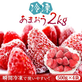 【ふるさと納税】福岡県産【博多冷凍あまおう】約500g×4袋 合計約2kg《築上町》【株式会社H&Futures】 [ABDG007] 17,000円