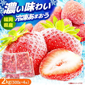 【ふるさと納税】【2026年4月以降発送】冷凍 あまおう苺 2kg （約500g×4袋） 《築上町》【南国フルーツ株式会社】 果物 苺 いちご あまおう[ABET002]