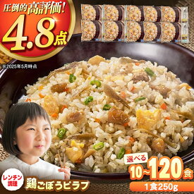 【ふるさと納税】【選べる内容量】鶏ごぼうピラフ 計10食-120食 / ピラフ レンジ 簡単調理 佐賀県産米 ごはん ご飯 小分け 定期便 / 佐賀県 / さが風土館季楽 [41AABE030]