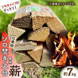 【ふるさと納税】ソロキャンにピッタリ！ソロ焚火台専用薪「広葉樹」×2締め / 薪 まき たきぎ アウトドア キャンプ 暖炉 薪ストーブ / 佐賀県 / 旬菜舎さと山 [41AABM015]