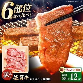 【ふるさと納税】【ロマ佐賀】【選べる単品・定期便】【訳あり】佐賀牛 焼肉 切り落とし 500g / ブランド牛 黒毛和牛 牛肉 / 佐賀県 / 有限会社片岡精肉店 [41AEAC004]