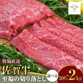 【ふるさと納税】【家計お助け返礼品】【選べる内容量】佐賀牛切り落とし 500g-2kg / 佐賀牛 牛肉 切り落とし ロース モモ カタ バラ 赤身 すき焼き しゃぶしゃぶ 小分け / 佐賀県 / 有限会社佐賀セントラル牧場 [41ASAA021]