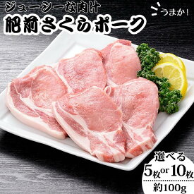【ふるさと納税】肥前さくらポーク　ロースとんかつ用 選べる 100g×5枚 or 10枚：B100-009