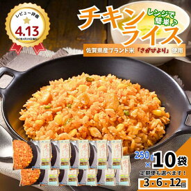【ふるさと納税】JAさがオリジナルチキンライス 250g×10袋【定期便も選択可 3～12回】：B110-042