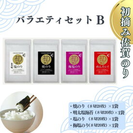 【ふるさと納税】初摘み佐賀のり バラエティセットB：B110-053