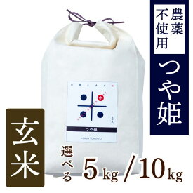 【ふるさと納税】【新米】令和7年産 トマト酢を使って育てた「つや姫」 玄米5kg～10kg：B200-069