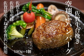 【ふるさと納税】最高級佐賀牛合挽【空翔ぶハンバーグ】選べる3～12個（ソース付）：B190-003