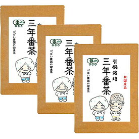 【ふるさと納税】有機栽培 三年番茶（3個セット)：B220-004