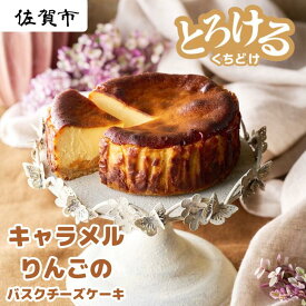 【ふるさと納税】キャラメルりんごのバスクチーズケーキ：B110-008