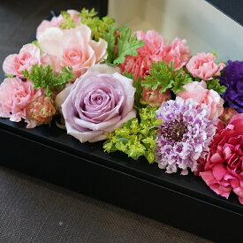 【ふるさと納税】季節の生花のフラワーボックス：B160-019