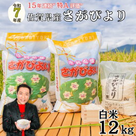 【ふるさと納税】【新米】令和7年 佐賀県産 さがびより白米12kg：B380-001