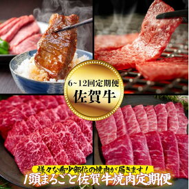 【ふるさと納税】【牧場直送】1頭まるごと佐賀牛焼肉定期便 選べる配送回数！全3回～12回：B500-014