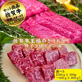 【ふるさと納税】佐賀牛至福のきりおとしとサイコロステーキの佐賀牛贅沢セット！ 選べる内容量！【定期便も選択可能】：B200-047