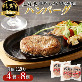 【ふるさと納税】佐賀牛仕込みハンバーグ 選べる個数 4個～8個：A090-029