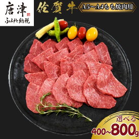 【ふるさと納税】佐賀牛A5〜A4等級赤身のもも肉 焼肉用 (400g・800g)「グラム数を選べる！」BBQや焼肉に最適！牛肉 バーベキュー ギフト