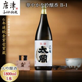 【ふるさと納税】唐津地酒太閤 華やかな吟醸香と軽やかな味わい 山田錦38%精米 低温発酵 大吟醸酒 1800ml 1本 日本酒 B-1 「2026年 令和8年」