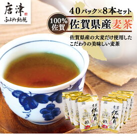 【ふるさと納税】佐賀県産麦茶40P 8本セット 「2024年 令和6年」