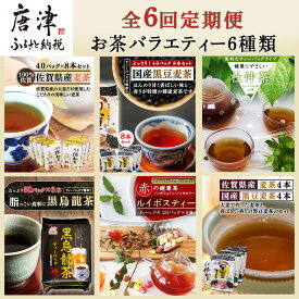 【ふるさと納税】「全6回定期便」お茶バラエティ－6種類(麦茶・ルイボスティー・黒烏龍茶・黒豆麦茶・杜仲茶・麦茶と黒豆麦茶のセット) ティ－バック 簡単 1種類を2ヶ月に1回お届け 「2024年 令和6年」