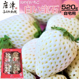 【ふるさと納税】『先行予約』【令和8年2月上旬から4月下旬までにお届け】白い宝石 白いちご 約130g×4P(合計約520g) ご自宅用 いちご イチゴ 苺 贈答 フルーツ 果物 希少