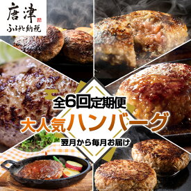【ふるさと納税】「全6回定期便」唐津大人気ハンバーグ定期便 黒毛和牛 手ごね 佐賀牛 食べ比べ 「2025年 令和7年」